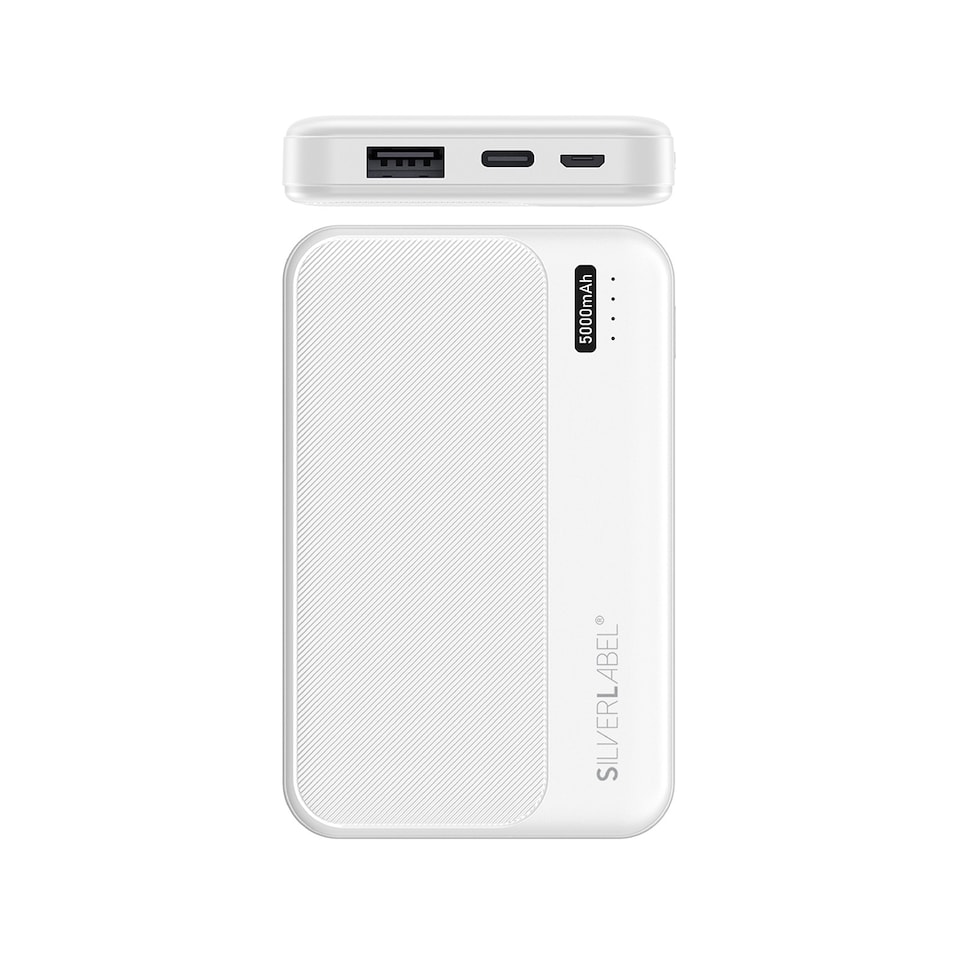 image 1 of SilverLabel 5000mAh Powerbank White