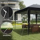 image 7 of Outsunny Pop Up Gazebo 3 x 6m, Foldable Canopy Tent, Height Adjustable Wedding Awning Canopy wCarrying Bag, Black