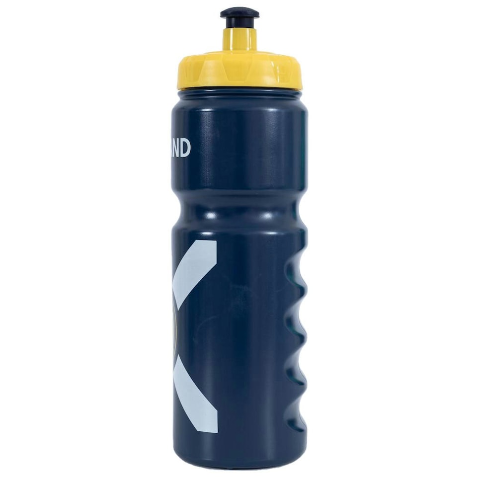 image 1 of Scottish FA Plastic Water Bottle - Navy Blue/Yellow - One Size