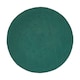 image 2 of Homescapes Forest Green Handmade Woven Braided Round Rug - 120 cm | Green | Forest Green