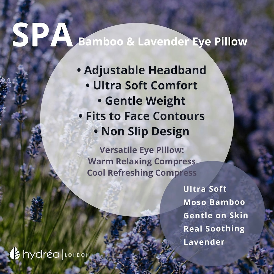 image 1 of Hydréa London Bamboo Lavender Eye Pillow