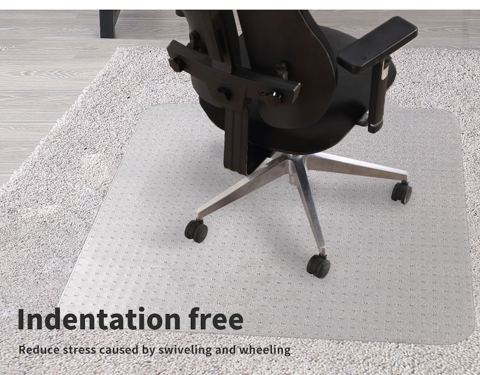 image 1 of Marlow 120x90CM Office Chair Mat PVC Non-Slip Protector for Hard Floors