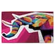 image 1 of Colorful illustration of Elephant head in WPAP style Designer Bath Towel | Multi