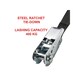 image 3 of Master Lock Endless Ratchet Tie-down 5m - Multi Colour - One Size Multi | One Size