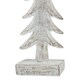 image 2 of Medium Snowy Forest Tree Sculpture - Resin - L7 x W8 x H24 cm - White