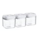 image 1 of Argon Tableware Flip Lock Plastic Food Storage Containers - 500ml - White - Pack of 6
