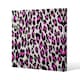 image 1 of Pink Fluffy Leopard (Canvas Print) 77 x 77 x 4cm