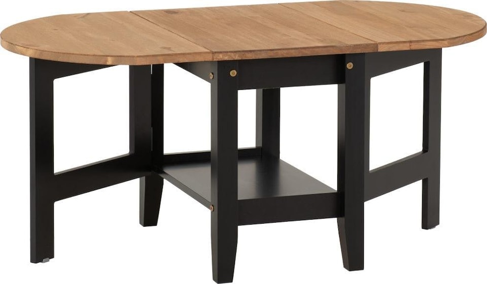 image 1 of Santos Drop Leaf Extending Coffee Table Black