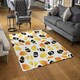 image 2 of Autumn Leaves & Halloween Skulls (Rug) Orange | XL: 160x230cm