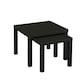 image 6 of Set of 2 Square Wooden Nesting Coffee Side Tables White | 0