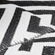 image 9 of Outsunny Reversible Outdoor Rug Plastic Straw RV Camping Mat for Garden Deck Picnic Black | Black
