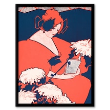 Ethel Reed Framed Wall Art The Penny Magazine Cover Woman Reading Home Décor