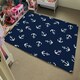 image 4 of Anchors on Navy Background (Rug) | Blue | M