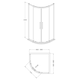 image 2 of Balterley Sonic Shower Side Panel with Toughened Safety Glass and Easyfit Assembly System