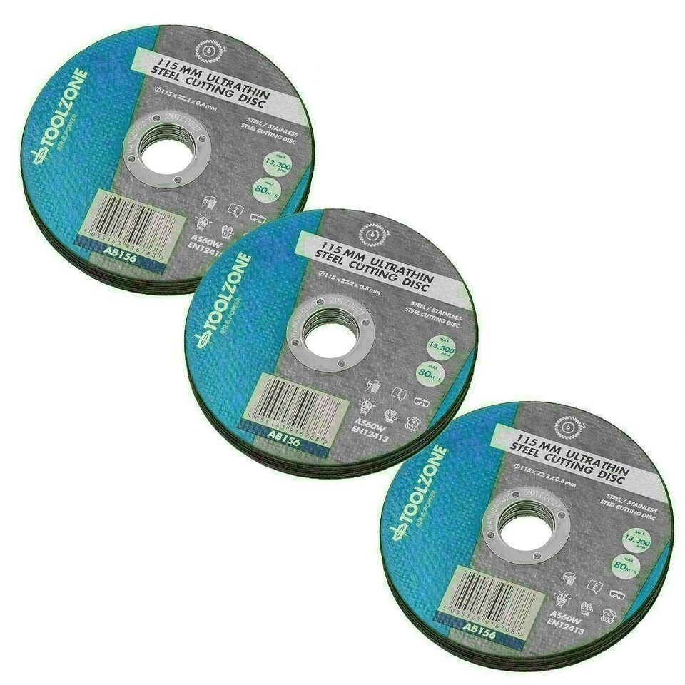 image 1 of Ultrathin 115mm x 1mm Metal Steel Cutting Discs For 4-1/2" Angle Grinders 25pc