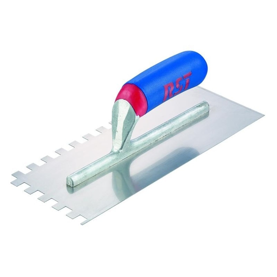 R.s.t. Notched Trowel Square 10mm Soft Touch Handle 11 X 4.1/2in - Multi Colour - 280 x 115mm (11 x 4 1/2 in)