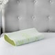image 6 of Small Bamboo Memory Foam Contour Neck Support Organic Orthopaedic Pillow Green