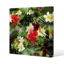 Tropical Foliage (Canvas Print) 77 x 77 x 4cm