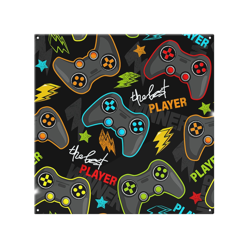 image 1 of Joystick Game Splash Back | White