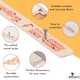 image 3 of NOVECRAFTO Carpet Gripper Rods – 76cm Pre-Nailed Strips with Dual-Purpose Pins for Underlay Installation on Stairs, Concrete & Wood Floors Brown | 40