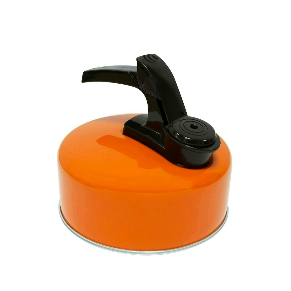 image 1 of Milestone 1L Aluminium Camping Kettle - Orange
