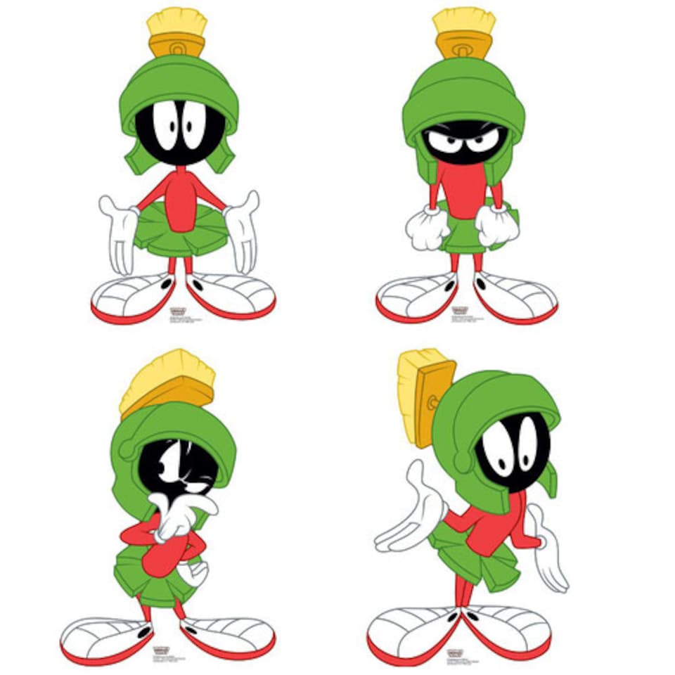 image 1 of Marvin The Martian Star Mini Cardboard Cutouts 60cm - Pack of 4