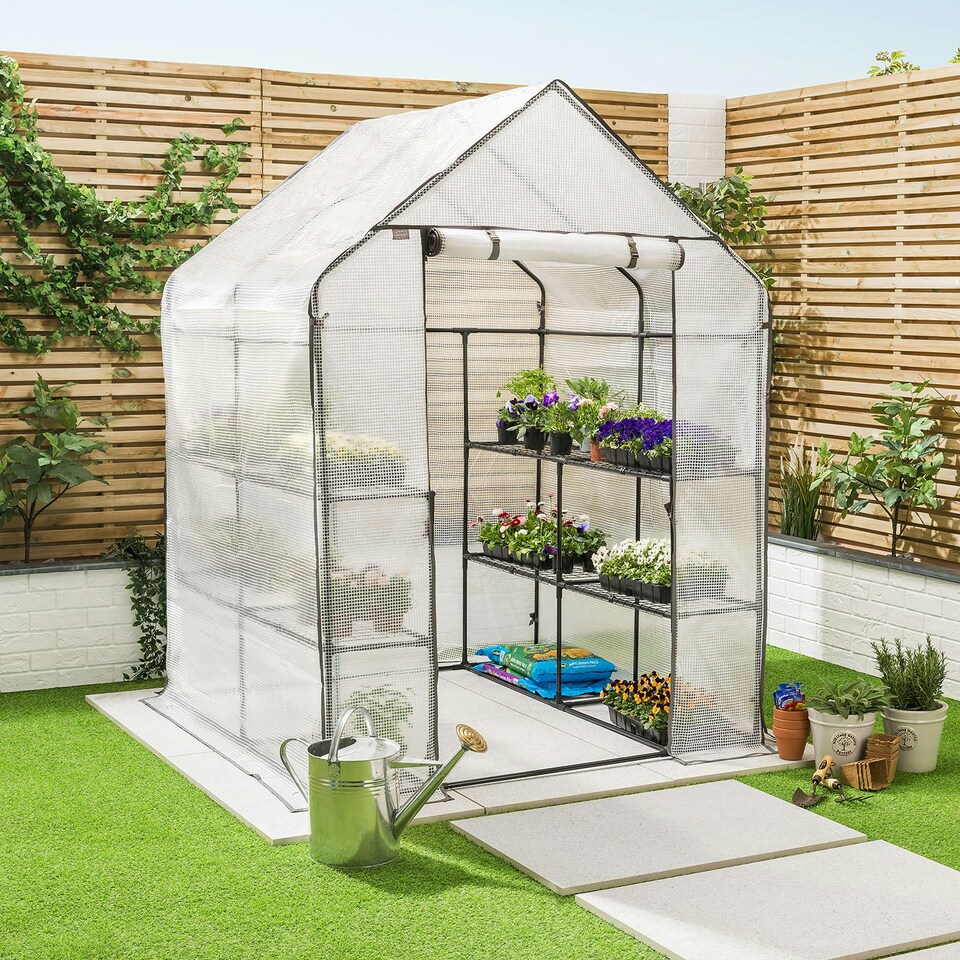 image 1 of Extra Large Walk In Greenhouse (8 Shelves)