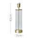 image 3 of ValueLights Contemporary Matt Gold And Clear Tube Table Lamp Base