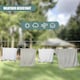 image 5 of GEEZY Clothes Line Rope Durable Outdoor Laundry Cord White 20m