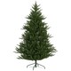 image 1 of HOMCOM 6 Foot Artificial Christmas Tree with Realistic Hinged Branches, Green