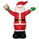 image 1 of Outsunny 8ft Inflatable Christmas Santa Claus Holds Light Sign of Blessings, BlowUp Outdoor LED Yard Display for Lawn Garden Party