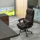 image 2 of Vinsetto PU Leather Massage Office Chair Height Adjustable Brown