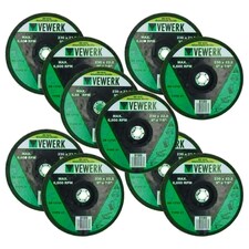 80 Grit Flap Discs Sanding Grinding Rust removing for 9" (230mm) Grinders 10 Pack