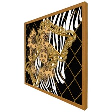 Zebra & baroque (Picture Frame) Brown | Oak | L