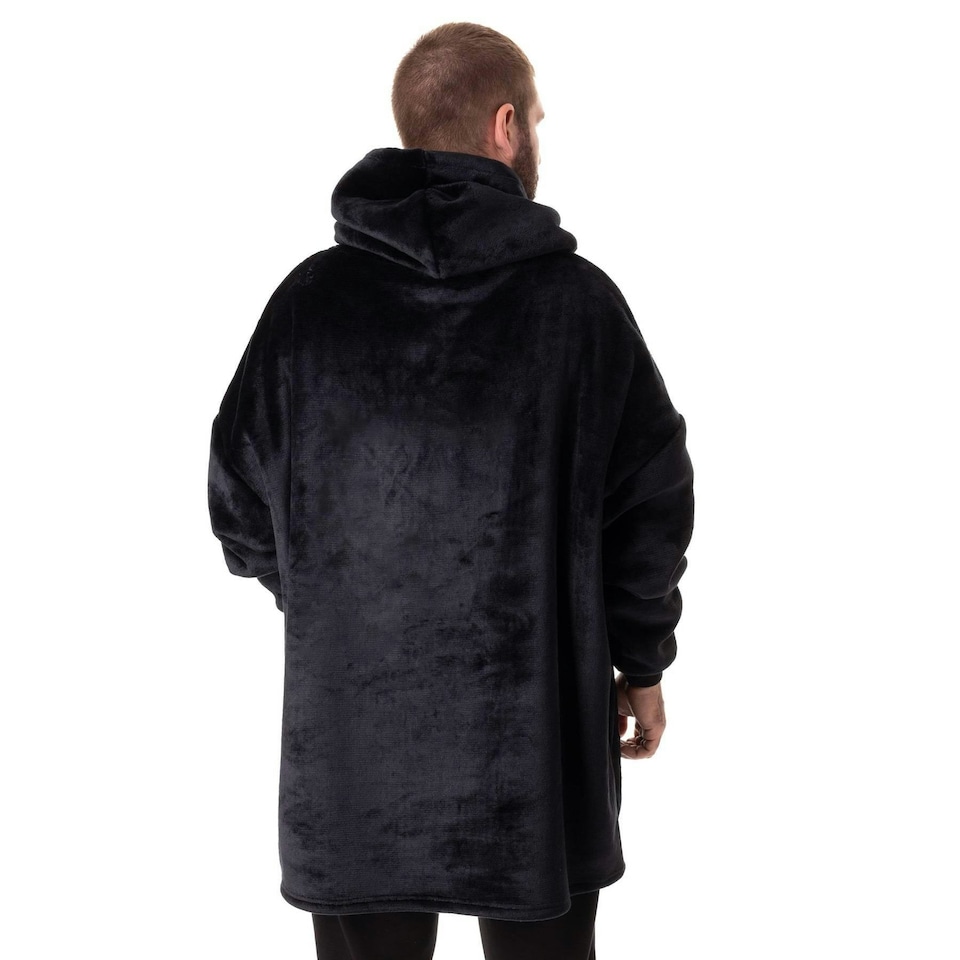 image 1 of Ghostbusters Mens Logo Blanket Hoodie - Black/Red/White - One Size