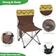image 3 of 3PC Camping Table & Folding Chair Set Outdoor Fishing Seats with Cup Holders