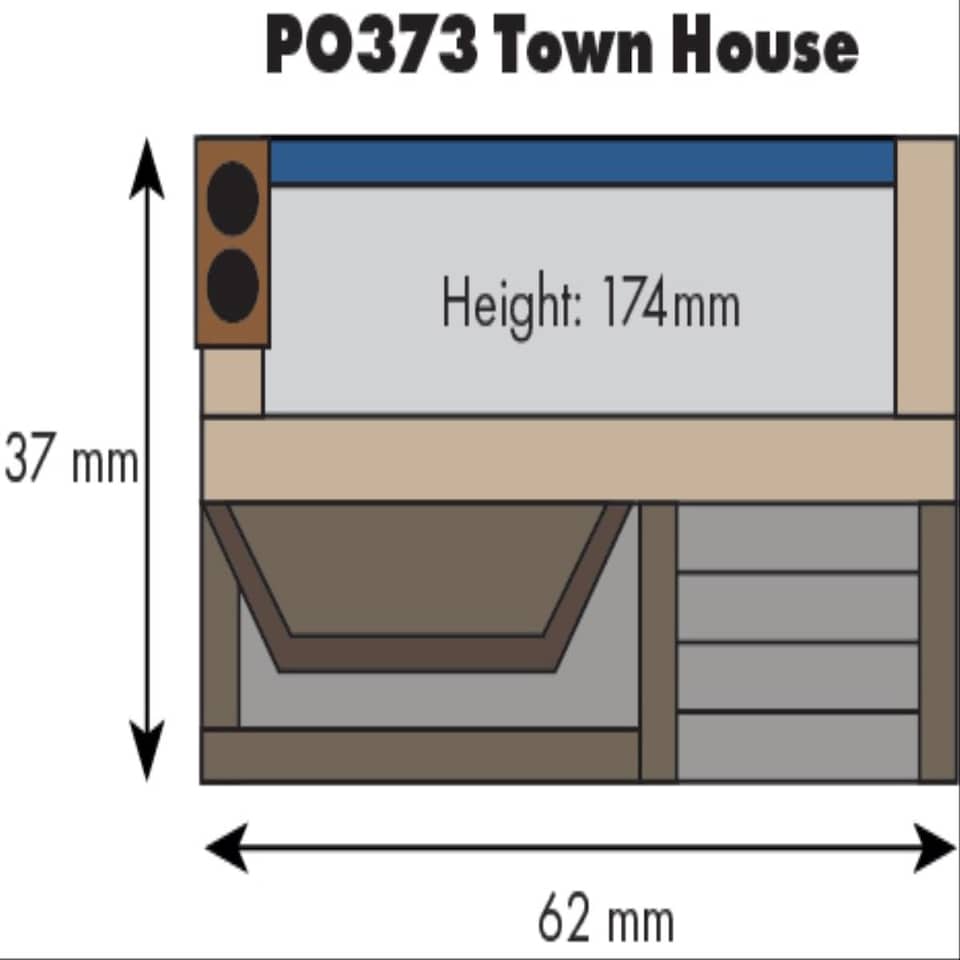 image 1 of Metcalfe Low Relief Georgian Town House Card Kit
