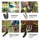 image 3 of 11pc Heavy Duty Stainless Steel Garden Tool Set with Tote Bag Durable Hand Tools