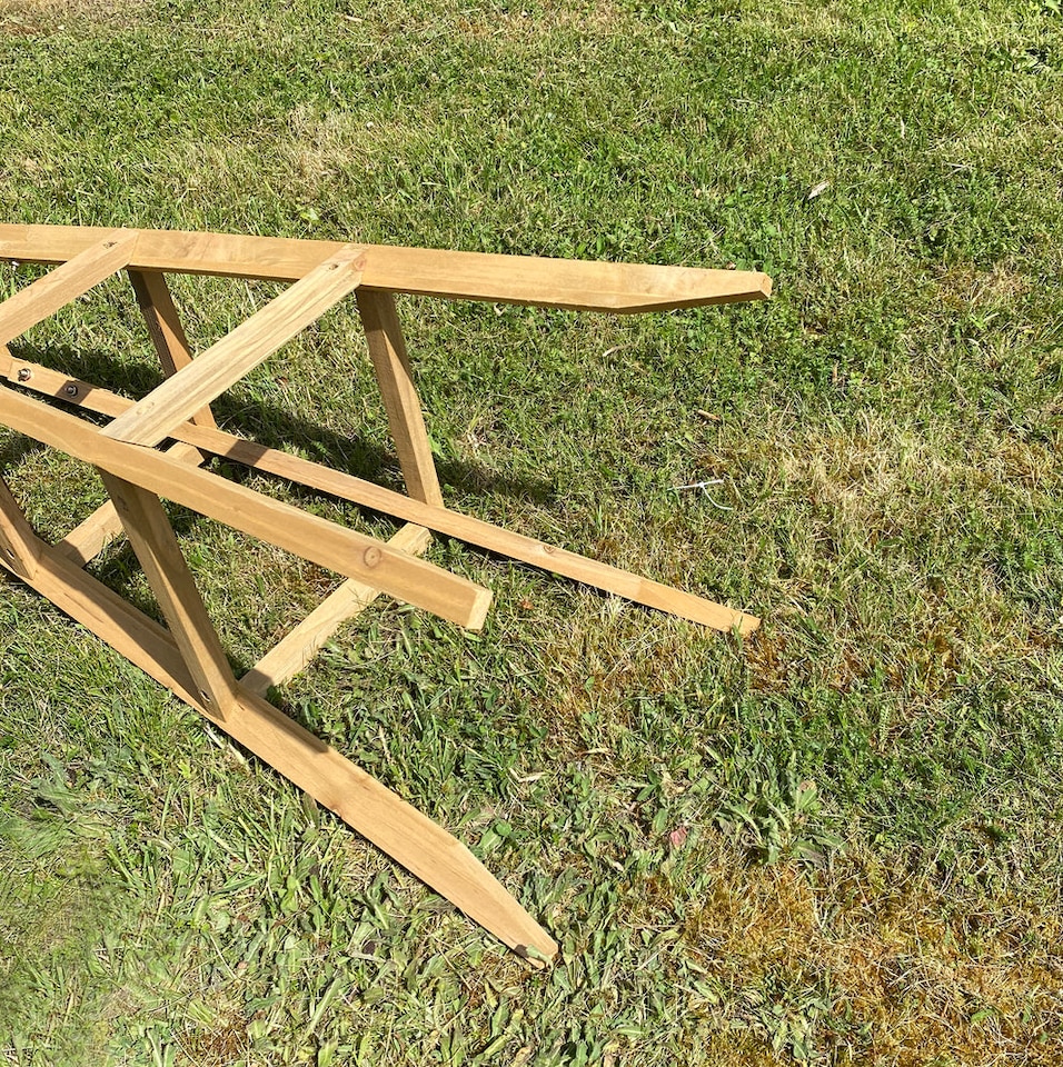 image 1 of Wooden Garden Obelisk Plant Support for Climbers (1.5m tall) - Pack of 2