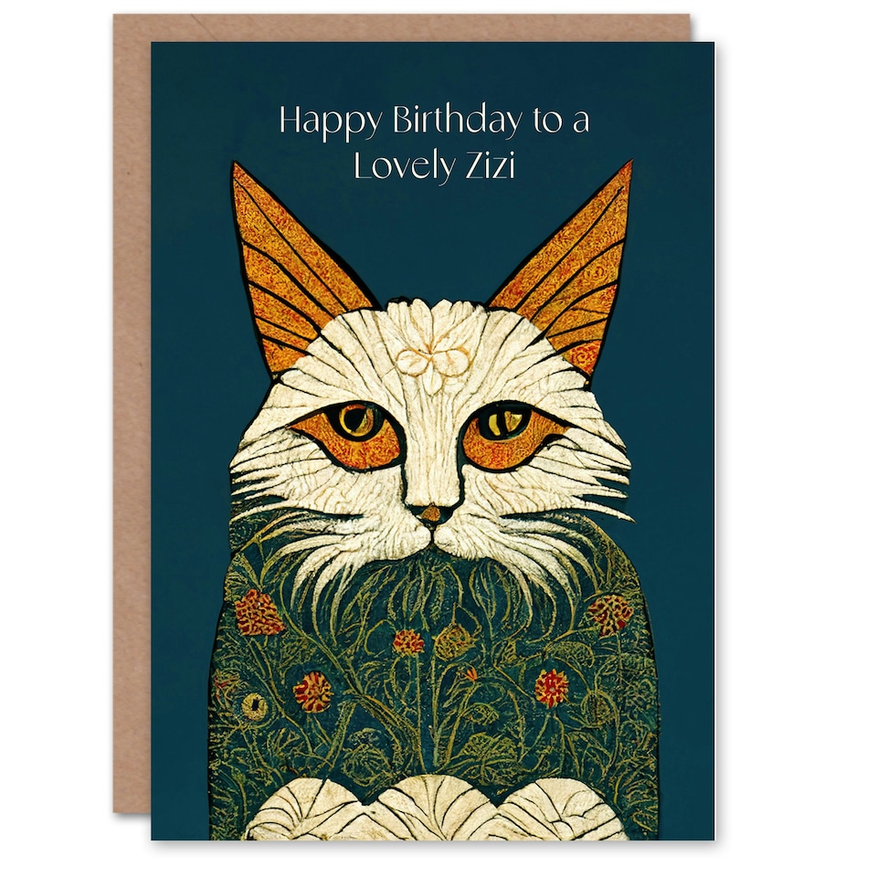 image 1 of Lovely Zizi Medieval Flower Lover non Binary Birthday Card