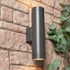 image 2 of BHS Polo Outdoor Wall Light, Dark Grey