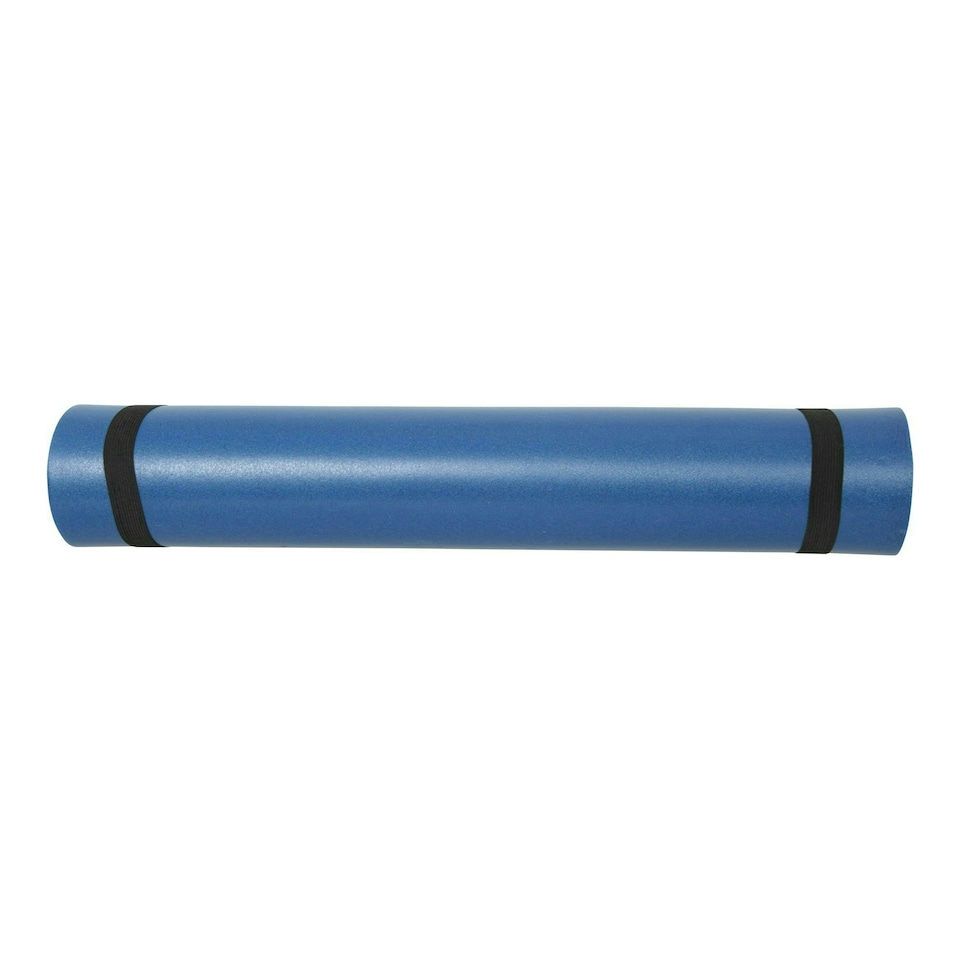 image 1 of Mountain Warehouse Lightweight Roll Mat for Camping Backpacking Yoga Fitness Blue | Bright Blue | One size