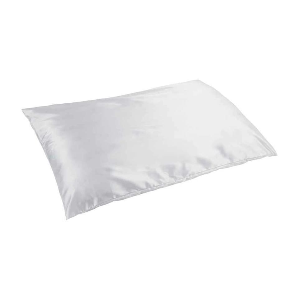 image 1 of Towel City Satin Plain Pillowcase - White - One Size