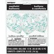 image 3 of Pack of 6 Clear Latex Balloons with Caribbean Teal Confetti 12"