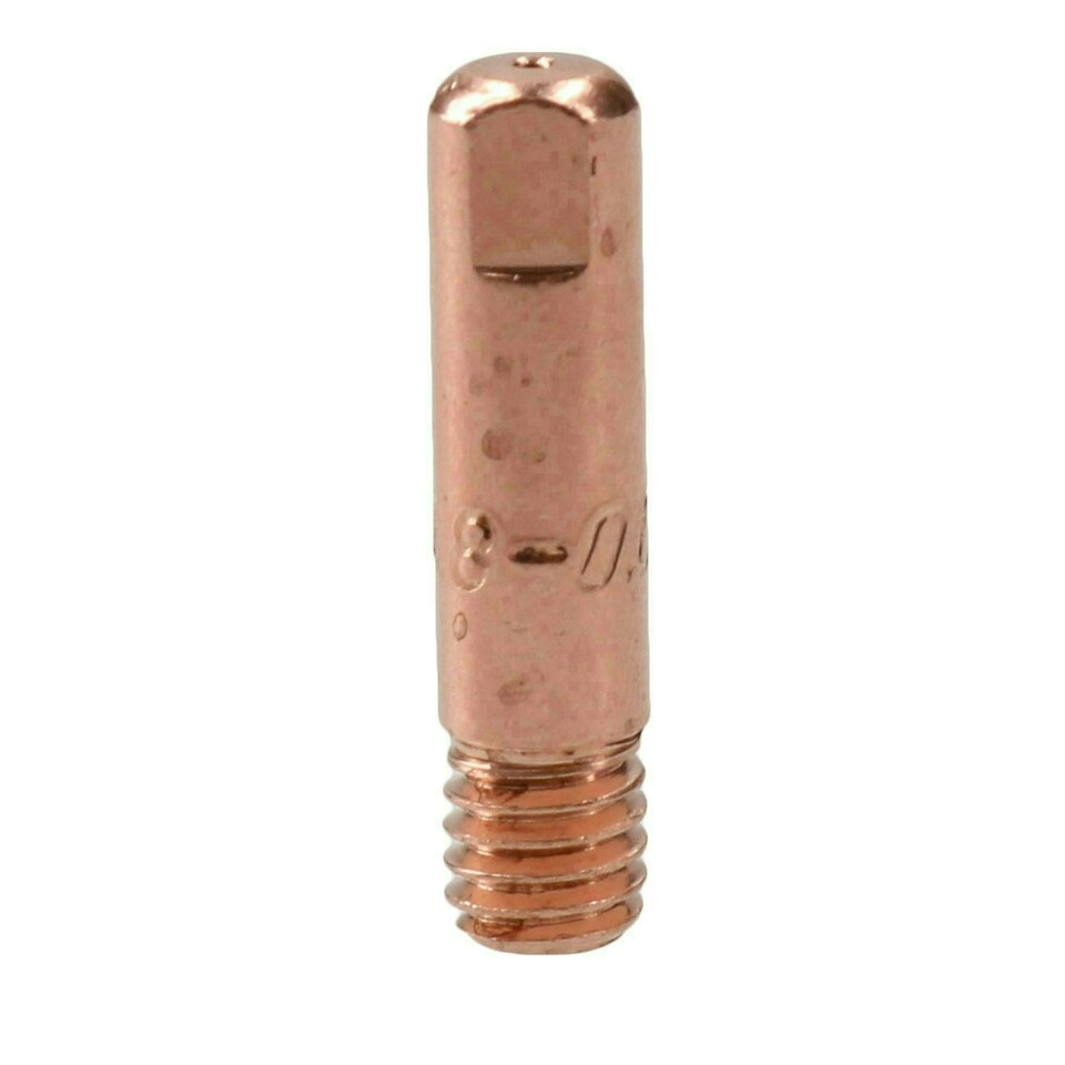 image 1 of 0.8mm Mig Welding Welder Round Contact Tips for MB15 Euro Torches 10pk