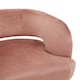 image 5 of Interiors by Premier Pink Velvet Chair with Gold Finish Metal Legs, Backrest Dining Chair, Easy to Clean Armchair