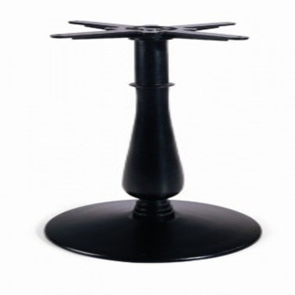 Seos Round Table Base - Black Black
