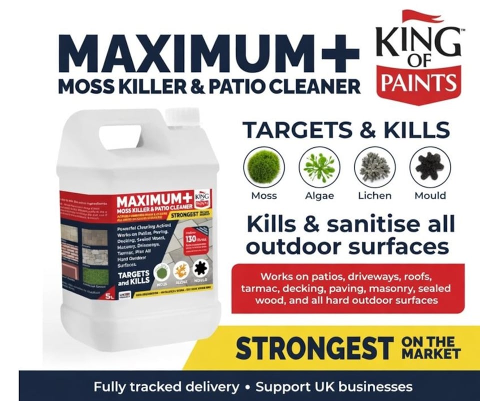 image 1 of Strong Moss & Algae Cleaner for Patios, Paths, Driveways & More