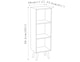 image 4 of 3-Tier Cube Display Cabinet with Scandinavian Legs | Brown | Oak & Beech | 1
