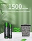 image 4 of Bevigor 16 Pack AA AAA Rechargeable Batteries Set 8 x 2800mAh AA & 8 X 1100mAh AAA Batteries High Capacity, 1.2V Low Self-Discharge, PreCharged